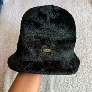 Liz Claiborne Black Faux Fur Hat